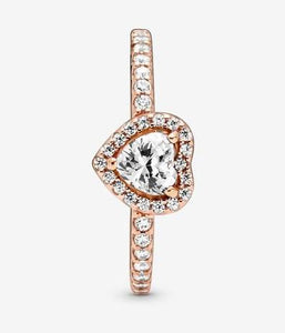 Pandora Rose Sparkling Elevated Heart Ring - Fifth Avenue Jewellers