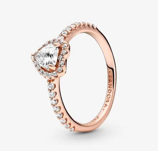 Pandora Rose Sparkling Elevated Heart Ring - Fifth Avenue Jewellers