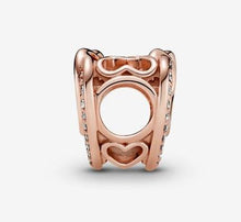 Load image into Gallery viewer, Pandora Rose Sparkling Entwined Hearts Charm - Fifth Avenue Jewellers

