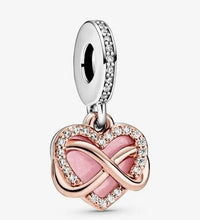 Load image into Gallery viewer, Pandora Rose Sparkling Infinity Heart Dangle Charm - Fifth Avenue Jewellers
