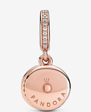 Load image into Gallery viewer, Pandora Rose Sparkling Light Blue Disc Double Dangle Charm - Fifth Avenue Jewellers
