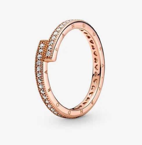 Pandora Rose Sparkling Overlapping Ring - Fifth Avenue Jewellers