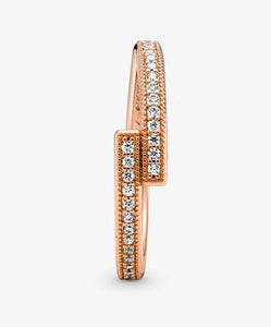 Pandora Rose Sparkling Overlapping Ring - Fifth Avenue Jewellers