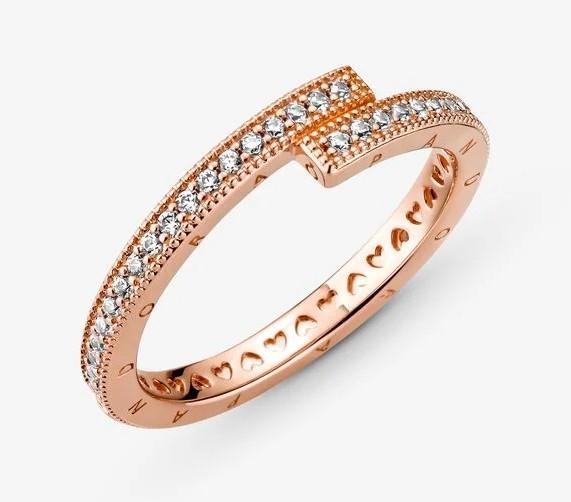 Pandora Rose Sparkling Overlapping Ring – Fifth Avenue Jewellers