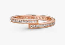 Load image into Gallery viewer, Pandora Rose Sparkling Overlapping Ring - Fifth Avenue Jewellers
