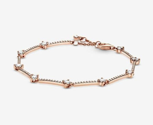Pandora Rose Sparkling Pavé Bars Bracelet - Fifth Avenue Jewellers