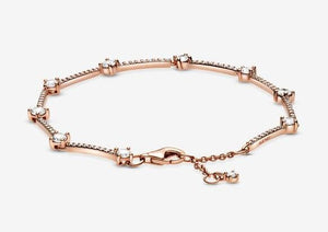 Pandora Rose Sparkling Pavé Bars Bracelet - Fifth Avenue Jewellers