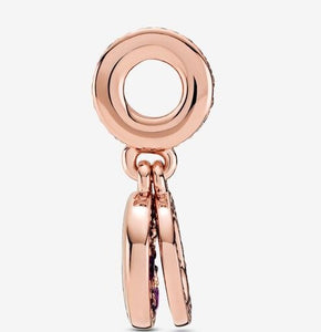 Pandora Rose Sparkling Pink Disc Double Dangle Charm - Fifth Avenue Jewellers