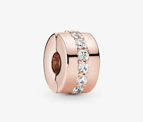 Pandora Rose Sparkling Row Spacer Clip Charm - Fifth Avenue Jewellers