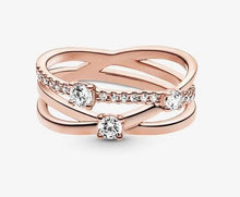 Load image into Gallery viewer, Pandora Rose Sparkling Triple Band Ring - Fifth Avenue Jewellers

