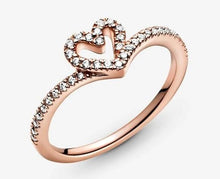 Load image into Gallery viewer, Pandora Rose Sparkling Wishbone Heart Ring - Fifth Avenue Jewellers
