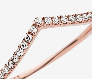 Pandora Rose Sparkling Wishbone Ring - Fifth Avenue Jewellers