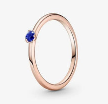 Load image into Gallery viewer, Pandora Rose Stellar Blue Solitaire Ring - Fifth Avenue Jewellers
