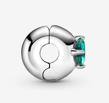 Load image into Gallery viewer, Pandora Round Green Solitaire Clip Charm - Fifth Avenue Jewellers
