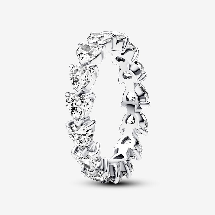 Pandora Row of Hearts Eternity Ring – Fifth Avenue Jewellers