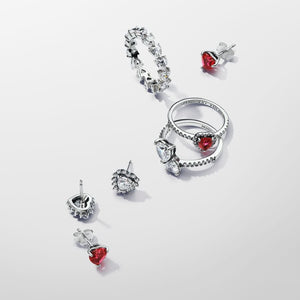 Pandora Row of Hearts Eternity Ring - Fifth Avenue Jewellers