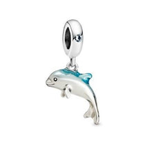 Load image into Gallery viewer, Pandora Shimmering Dolphin Dangle Charm - Fifth Avenue Jewellers
