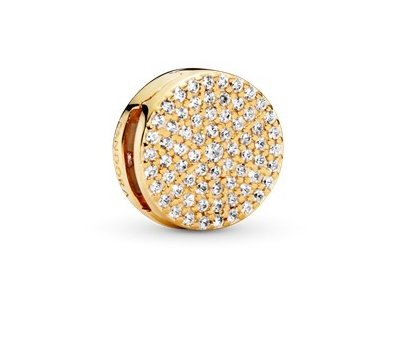 Pandora Shine Reflexions Round Pavé Clip Charm - Fifth Avenue Jewellers