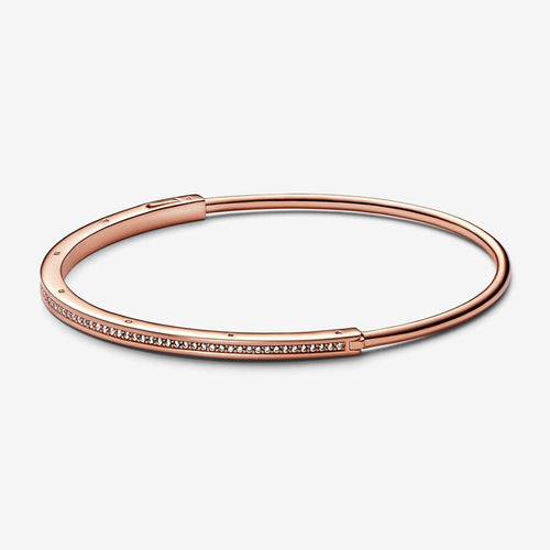 Pandora Signature I-D Pavé Bangle - Fifth Avenue Jewellers