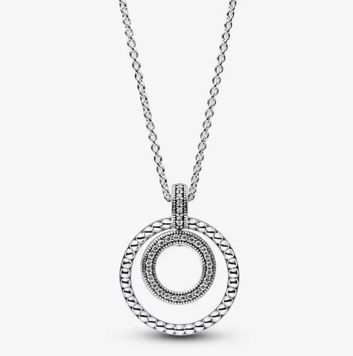 Pandora Signature Pavé & Beads Pendant & Necklace - Fifth Avenue Jewellers