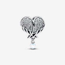 Load image into Gallery viewer, Pandora Sparkling Angel Wings &amp; Heart Charm - Fifth Avenue Jewellers
