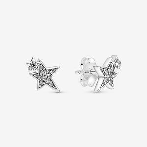 Pandora Sparkling Asymmetric Stars Stud Earrings - Fifth Avenue Jewellers