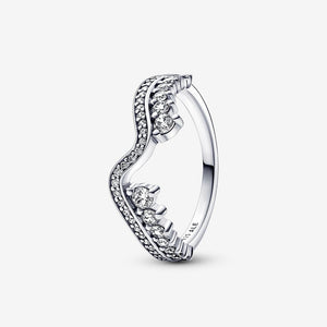 Pandora Sparkling Asymmetric Wave Ring - Fifth Avenue Jewellers