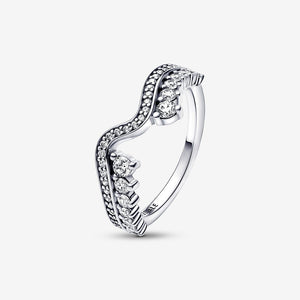 Pandora Sparkling Asymmetric Wave Ring - Fifth Avenue Jewellers