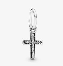 Load image into Gallery viewer, Pandora Sparkling Cross Dangle Charm - Fifth Avenue Jewellers
