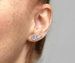 Pandora Sparkling Daisy Flower Trio Stud Earrings - Fifth Avenue Jewellers