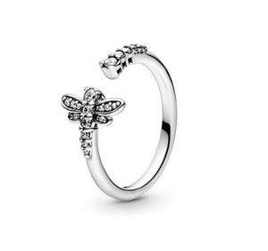 Pandora Sparkling Dragonfly Open Ring - Fifth Avenue Jewellers