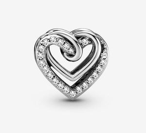 Pandora Sparkling Entwined Hearts Charm - Fifth Avenue Jewellers