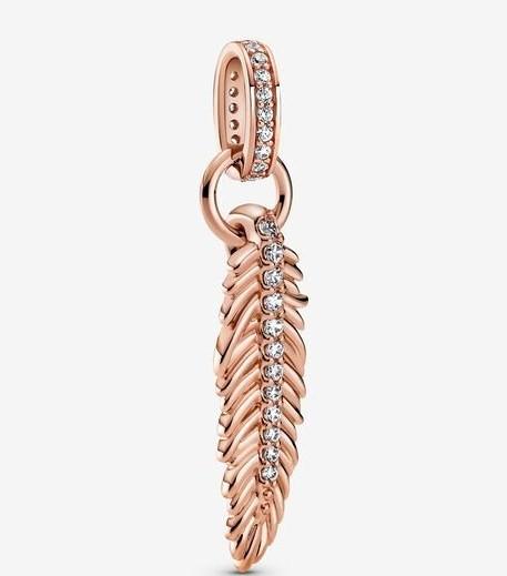 Pandora Sparkling Feather Dangle Charm - Fifth Avenue Jewellers