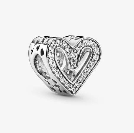 Pandora Sparkling Freehand Heart Charm - Fifth Avenue Jewellers