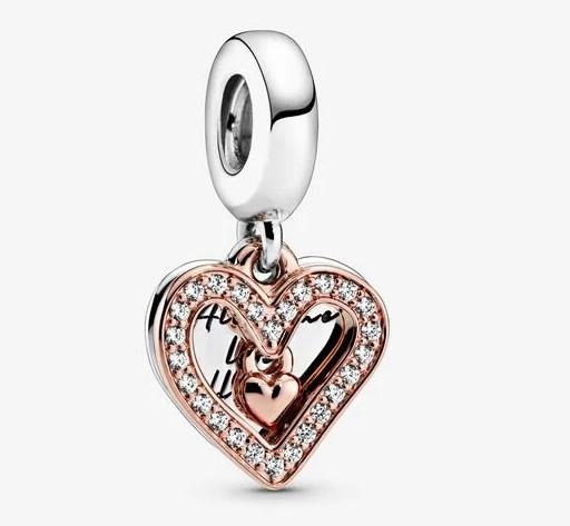 Pandora Sparkling Freehand Heart Dangle Charm - Fifth Avenue Jewellers