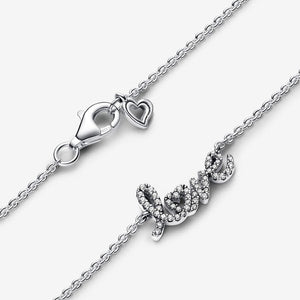 Pandora Sparkling Handwritten Love Collier Necklace - Fifth Avenue Jewellers