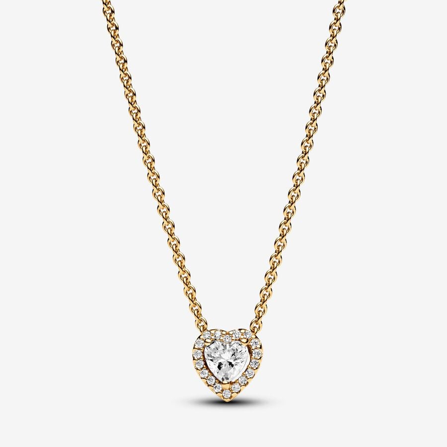 Pandora Sparkling Heart Collier Necklace - Fifth Avenue Jewellers