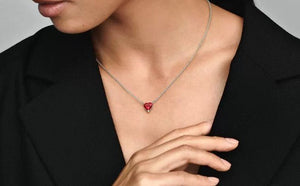 Pandora Sparkling Heart Halo Pendant Collier Necklace - Fifth Avenue Jewellers