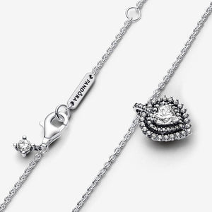 Pandora Sparkling Heart Halo Pendant Necklace - Fifth Avenue Jewellers