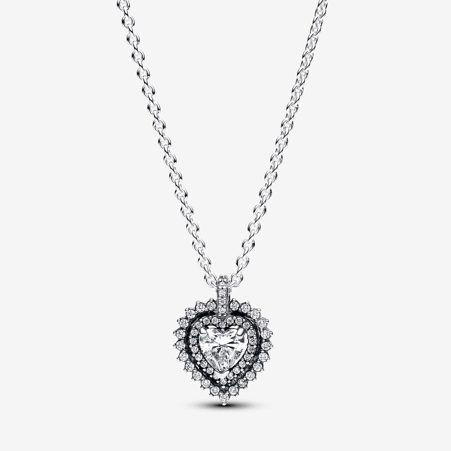Pandora Sparkling Heart Halo Pendant Necklace – Fifth Avenue Jewellers