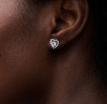 Load image into Gallery viewer, Pandora Sparkling Heart Halo Stud Earrings - Fifth Avenue Jewellers
