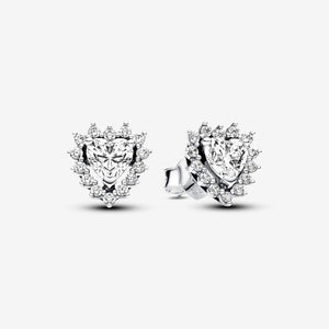 Pandora Sparkling Heart Halo Stud Earrings - Fifth Avenue Jewellers