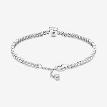 Load image into Gallery viewer, Pandora Sparkling Heart Tennis Bracelet - Fifth Avenue Jewellers
