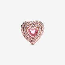 Load image into Gallery viewer, Pandora Sparkling Levelled Heart Charm - Fifth Avenue Jewellers
