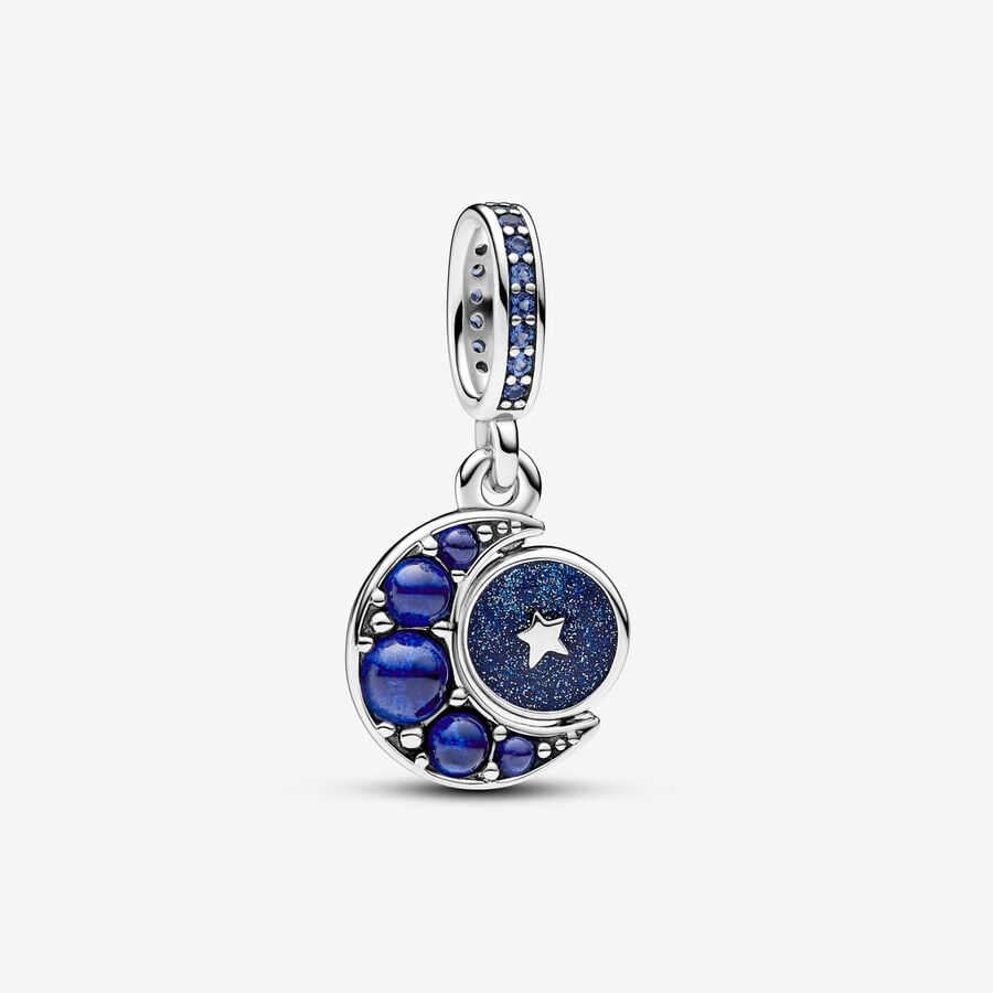 Pandora Sparkling Moon Spinning Dangle Charm - Fifth Avenue Jewellers