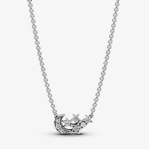 Pandora Sparkling Moon & Star Collier Necklace - Fifth Avenue Jewellers
