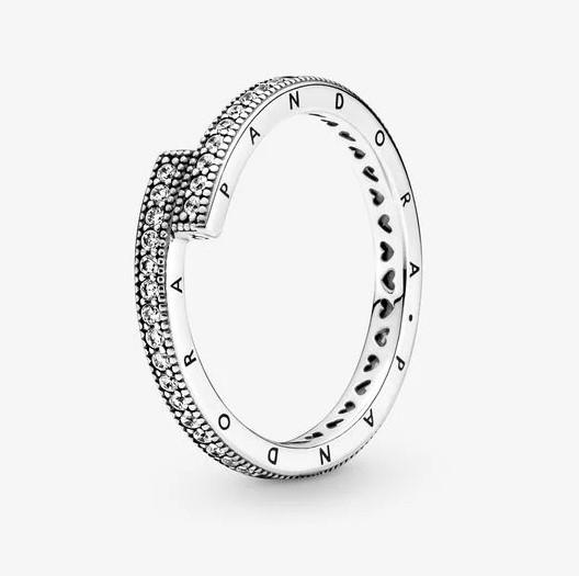 Pandora Sparkling Overlapping Ring - Fifth Avenue Jewellers
