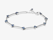 Load image into Gallery viewer, Pandora SparklingBlue  Pavé Bars Bracelet - Fifth Avenue Jewellers
