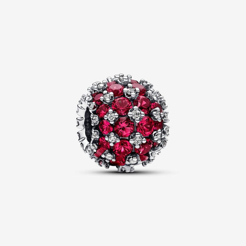 Pandora Sparkling Pavé Round Pink Charm - Fifth Avenue Jewellers