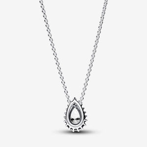 Pandora Sparkling Pear Halo Collier Necklace - Fifth Avenue Jewellers